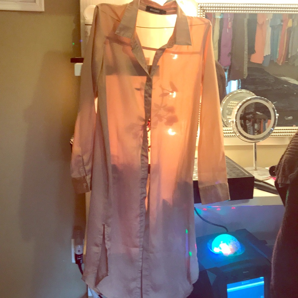 Button down silky missguided shirtdress